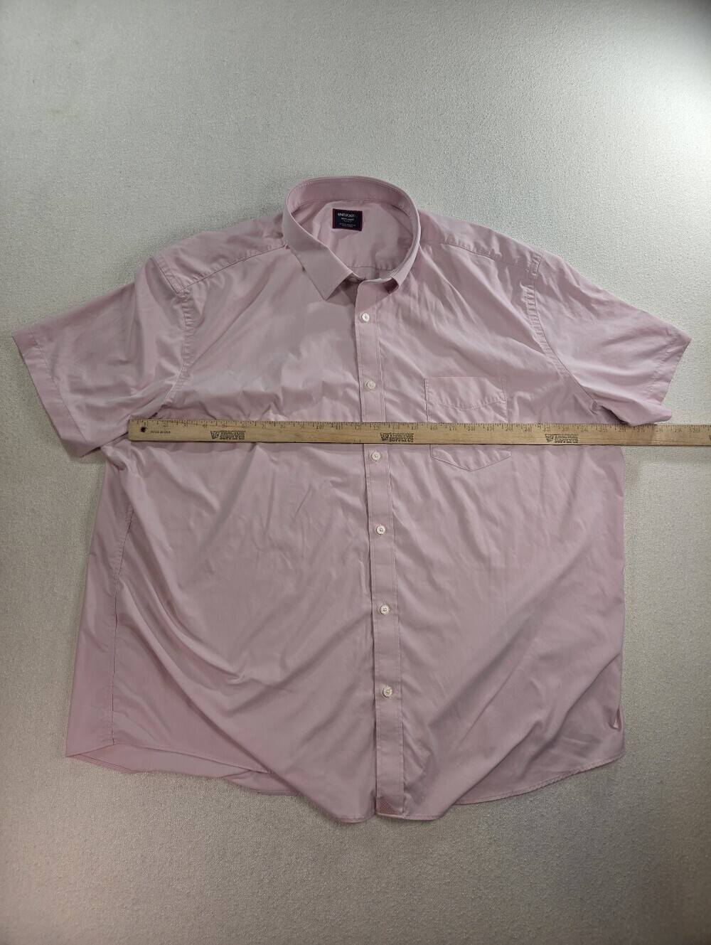 UNTUCKit Gironde SS Pink Stretch Button Up Shirt 3XL - Picture 3 of 6